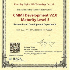 国际最高等级认可!天翼数字生活公司通过CMMI 5级认证